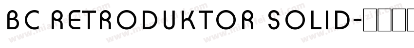 BC Retroduktor SOLID字体转换